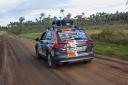 Nový Tiguan v roli doprovodného vozu týmu BARTH Racing má za sebou první čtyři etapy na Rallye Dakar