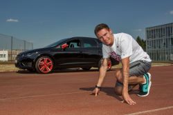  Sprinter Pavel Maslák jezdí v rychlém kombi SEAT Leon ST CUPRA